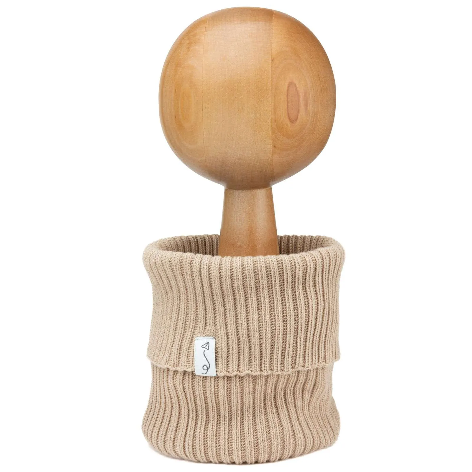 Mütze aus Baumwollstrick – LIGHT BEIGE M – Bild 6
