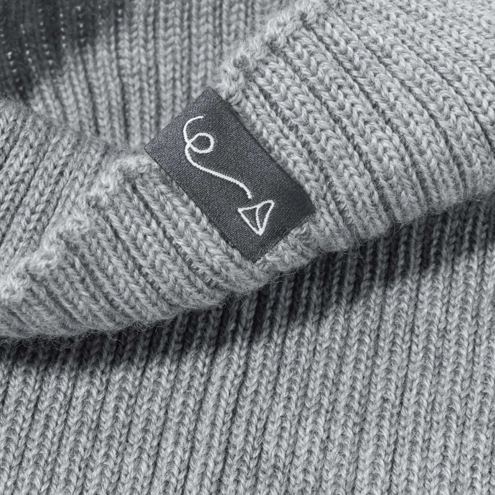 Rollkragen-Schal aus Merinowolle – Grey Melange – Bild 5