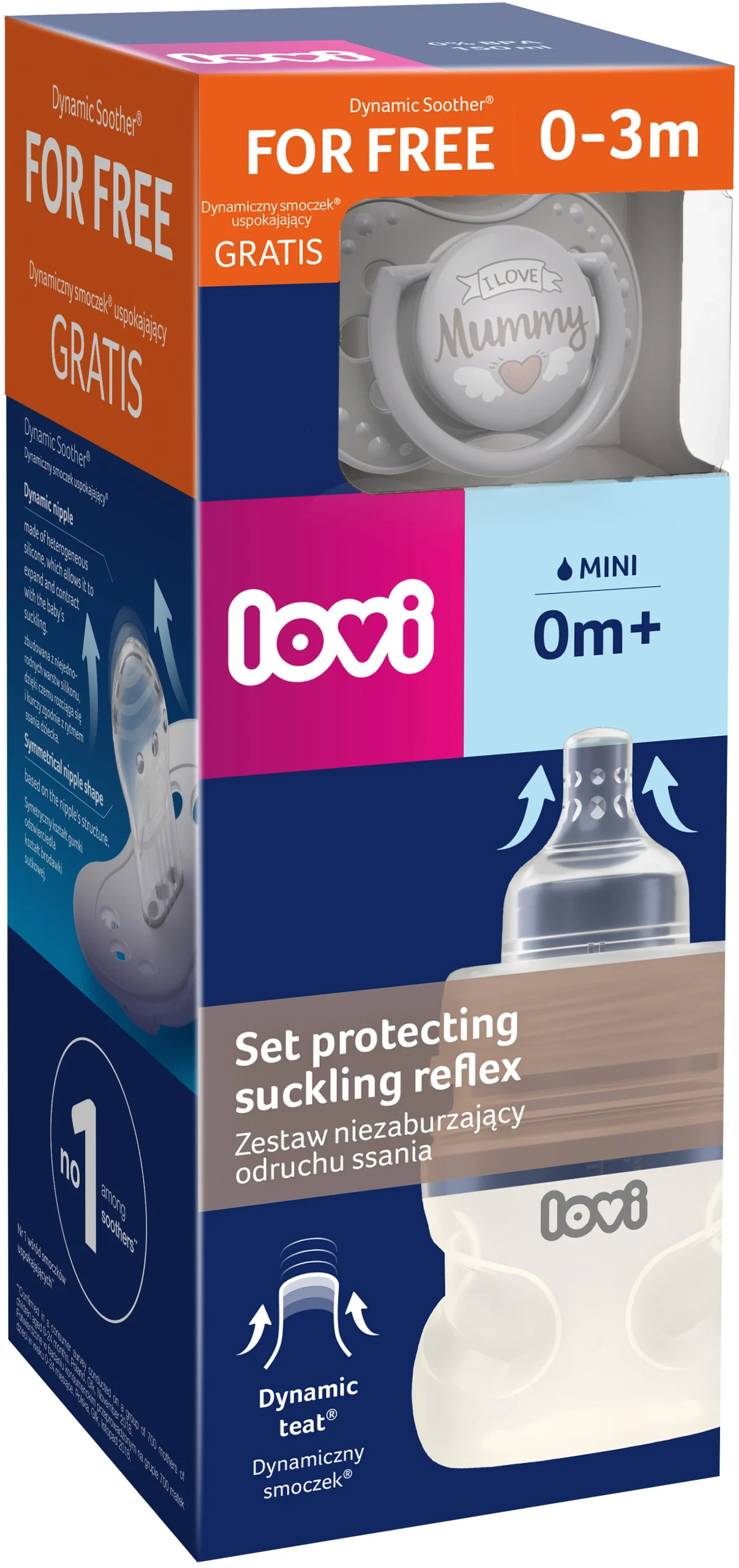 LOVI 150-ml-Fläschchen Lovi Medical+ mit Sauger für Babys von 0 bis 3 Monaten (+ GRATIS Schnuller) – Bild 3